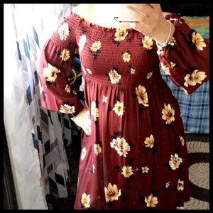 Over the shoulder dress. BRAND NEW with tags.